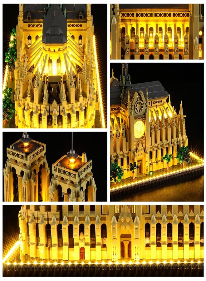 YEABRICKS LED Light for 21061 Architecture Notre Dame Cathedral Building Blocks Model (Building Set NOT Included) - Image 5